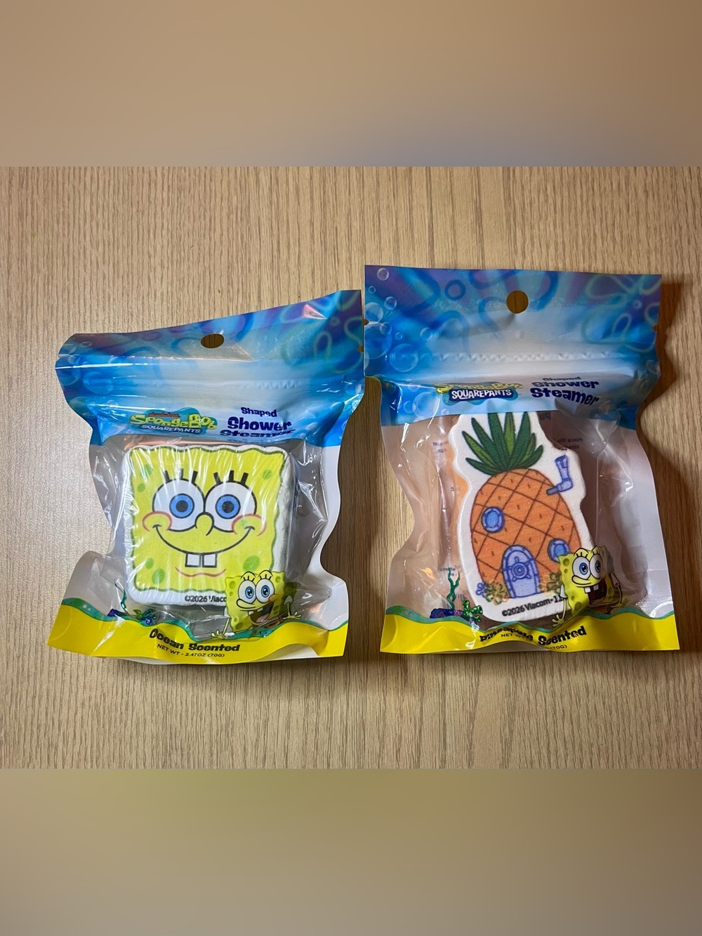 SpongeBob Squarepants Ocean & Pineapple Scented Shower Steamers Set of 2